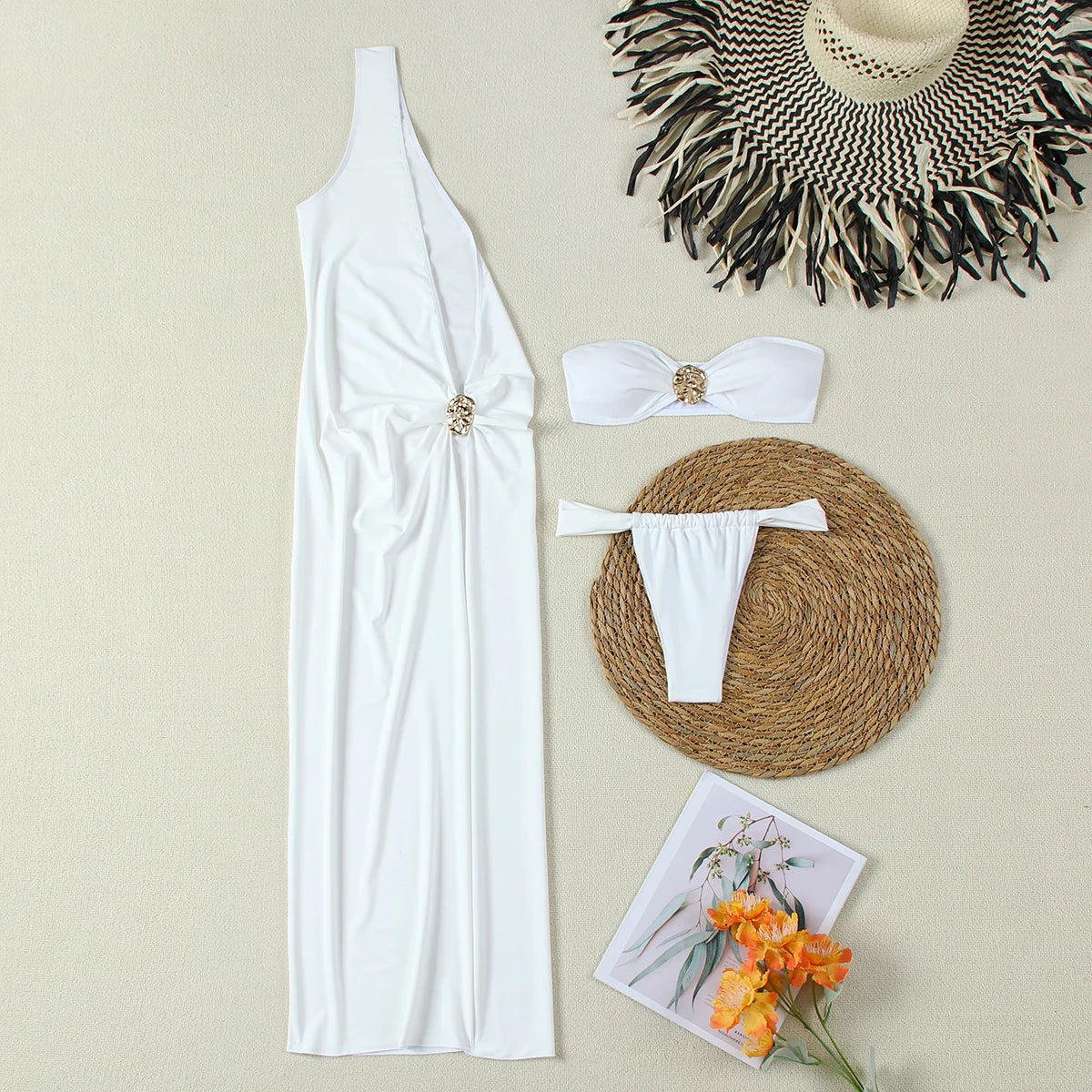 3 Pieces Long Maxi Dress